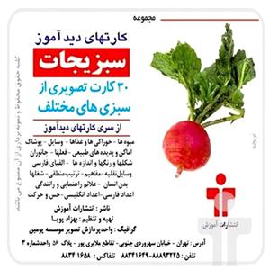 کارت های دیدآموز سبزیجات