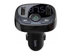 شارژر فندکی فست شارژ و گیرنده بلوتوثی ماشین باسئوس مدل S09A CCTM