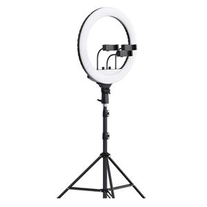 رینگ لایت بیوا مدل RL02 55W سایز 18 اینچ با سه پایه و 3 هولدر