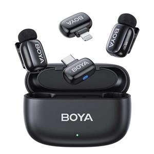 میکروفون یقه ای بی سیم بویا مدل Boya MINI COMBO رابط Lightning و Type C