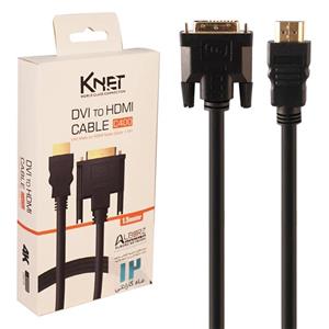 مبدل DVI به HDMI کی نت مدل K-CDVI2HD15 طول 1.5 متری