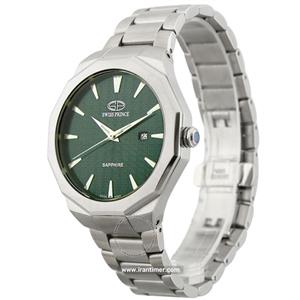 ساعت مچی سوئیس پرنس مدل 2002G-MEN-SILVER-GREEN