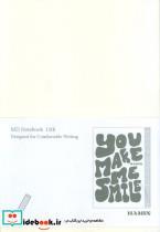 دفتر یادداشت بی خط MD NOTEBOOK طرح YOU MAKE ME SMILEکد 837