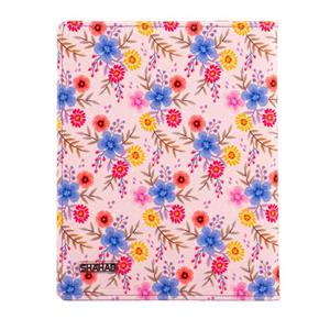 کلاسور پارچه ای گلدار 20 حلقه L2130 