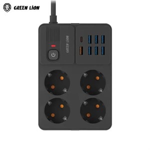 چندراهی برق گرین لاین GL-PS8B Power Socket 3250W