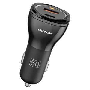 شارژر فندکی 30 وات 2 پورت گرین لاین  Dual Port