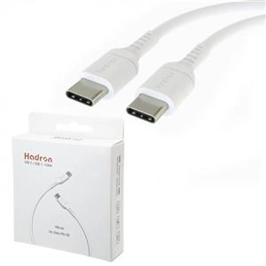 کابل شارژ و دیتا Type-C به Type-C هادرون C-C01 طول 1 متر