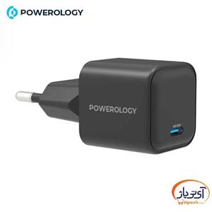 شارژر دیواری پاورولوژی مدل Single Port توان ۳۵ وات تایپ سی