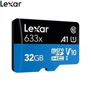 کارت حافظه MicroSD لکسار 633x U1 V10 ظرفیت 32گیگابایت سرعت 100MB/s