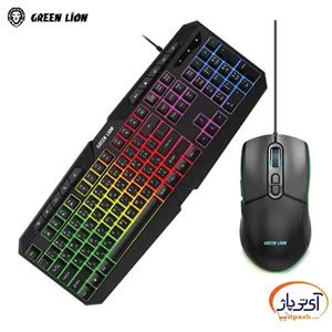 موس و کیبورد گیمینگ بی سیم گرین لاین RGB GAMING GK-400