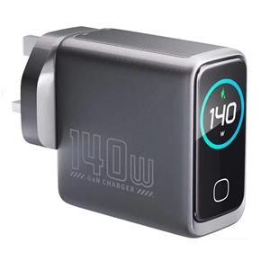 شارژر دیواری پاورولوژی صفحه نمایشدار 4PORT GAN CHARGER توان PD-140 وات