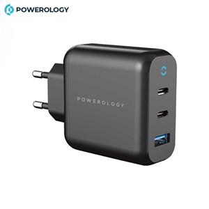 آداپتور مسافرتی پاورولوژی چند پورته GaN 65W PD