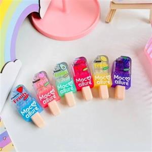 برق لب بستنی میوه ای فانتزی کیوت پینترستی خوشبو خوشمزه لیپ گلاس شاین اکلیلی براق خیس آبرسان نرم کننده و ضد خشکی لب 