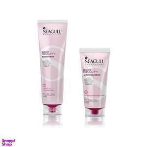 کرم بی رنگ کننده سی گل (Seagull) حجم 60 میلی‌ لیتر به همراه کرم مکمل