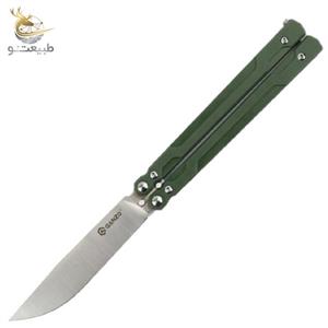 چاقو پروانه ای گانزو دسته سبز G766-GR