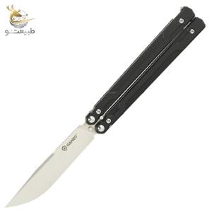 چاقو پروانه ای گانزو دسته مشکی G766-BK
