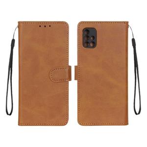 کیف مگنتی چرمی طرح کلاسیک مناسب برای سامسونگ گلکسی A51 و M40s - عسلی