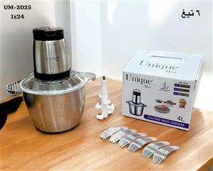 خردکن 4 لیتری یونیک دو کاسه دو تیغه (تیغه 6پره )