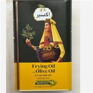 روغن مخصوص سرخ کردن اکسیر 3 لیتر حاوی 20 درصد روغن زیتون