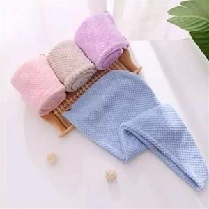 کلاه حوله ای هندی دکمه دار بسته 12 عددی فانتزی کلاه هندی زنانه حمام جادویی میکروفایبریی