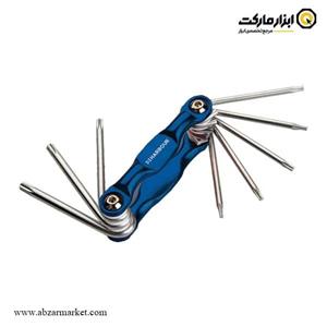 آچار آلن ستاره ای هاربر چاقویی 8 عددی فانتزی مدل H8FT