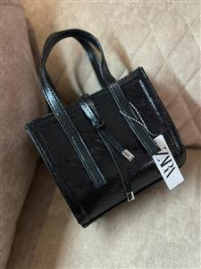 کیف زنانه چرم سبدی زارا با دسته بلند
