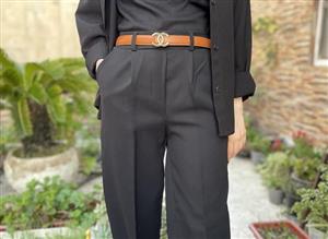 کمربند زنانه چرم برند شنل