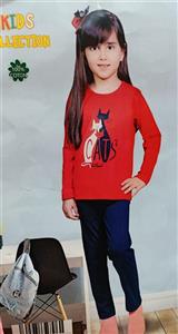 ست راحتی بلوز شلوار دخترانه سیلکا کد 33345