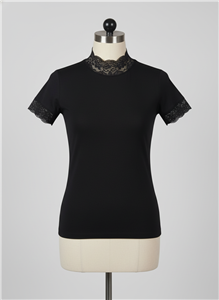 تیشرت یقه گیپوری ایستاده زنانه کد 2180 آنیت Anit