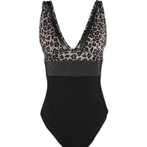 مایو یک تکه کاپدار Ronia رونیا کد 710 طرح پلنگی