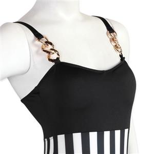 مایو یک تکه کاپدار Fitan فیتن کد 200 طرح راه راه