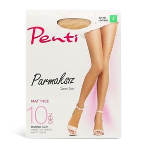 جوراب شلواری Penti پنتی مدل Parmaksiz بدون پنجه نازک مات ضخامت 10
