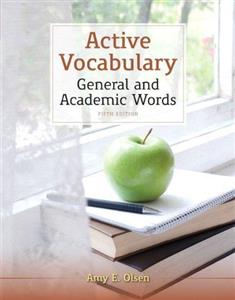 کتاب زبان اکتیو وکبیولری جنرال اند آکادمیک  Active Vocabulary General and Academic Words