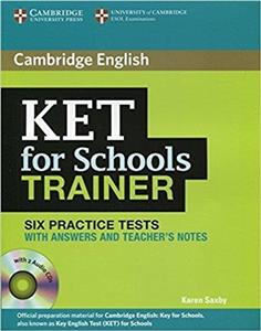 کتاب آزمون کت فور اسکولز ترینر Cambridge English KET For Schools Trainer 6 Practice Tests