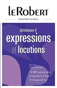 کتاب دیکشنری فرانسوی ل روبرت Le Robert Dictionnaire d'expressions et locutions