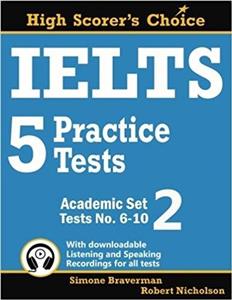 کتاب زبان آیلتس ۵ پرکتیس تستس آکادمیک IELTS 5 Practice Tests, Academic Set 2: Tests No. 6-10