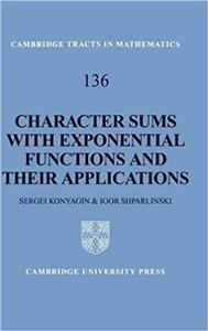 کتاب زبان کراکتر سامز ویت اکسپوتنشیال فانکشنز اند دیر اپلیکیشنز  Character Sums with Exponential Functions and their Application