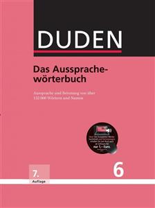 کتاب دیکشنری آلمانی دودن  Duden das Ausspracheworterbuch 6