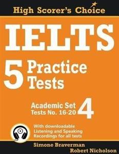 کتاب زبان آیلتس ۵ پرکتیس تستس آکادمیک IELTS 5 Practice Tests Academic Set 4 Tests No. 16-20