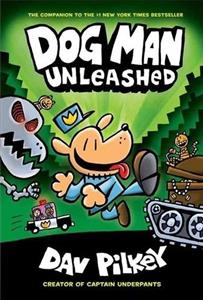 کتاب داستان انگلیسی پلیس قهرمان مرد سگی آزاد شده Dog Man Unleashed Dog Man 2