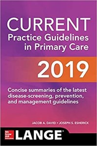 کتاب کارنت پرکتیس گایدلاینز این پرایمری کر CURRENT Practice Guidelines in Primary Care,17th Edition2019