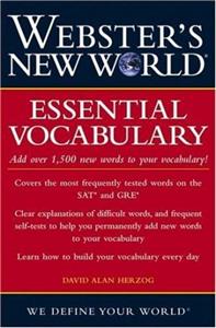 کتاب زبان وبسترز نیو ورد اسنشیال وکبیولری Webster's New World Essential Vocabulary for SAT and GRE