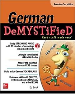 کتاب آلمانی جرمن دیمیستیفای German Demystified Premium 3rd Edition