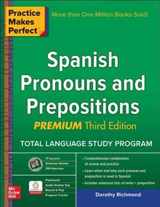 کتاب زبان ضمایر و حروف اضافه اسپانیایی Practice Makes Perfect Spanish Pronouns and Prepositions
