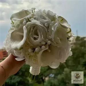 دسته گل عروس دسته گل مصنوعی دسته گل شیپوری 
