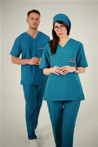 ست اسکراب یقه هفت سبز کله غازی