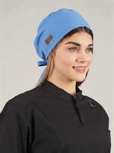کلاه جراحی آبی روشن مدل ساده