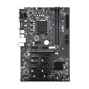 مادربرد (استوک) بایواستار LGA 1151 نسل شش و هفت فرم فاکتور microATX مادربرد BIOSTAR B250 BTC 12P DDR4