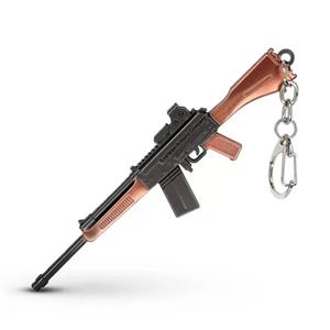 Metal Gun Keychain - Code 123