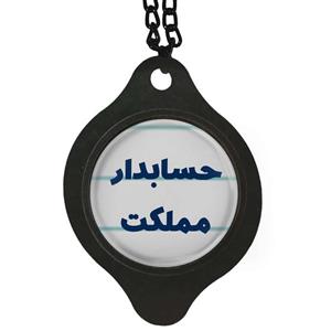 آویز تزئینی خودرو مدل دوطرفه طرح حسابدار مملکت کد 313